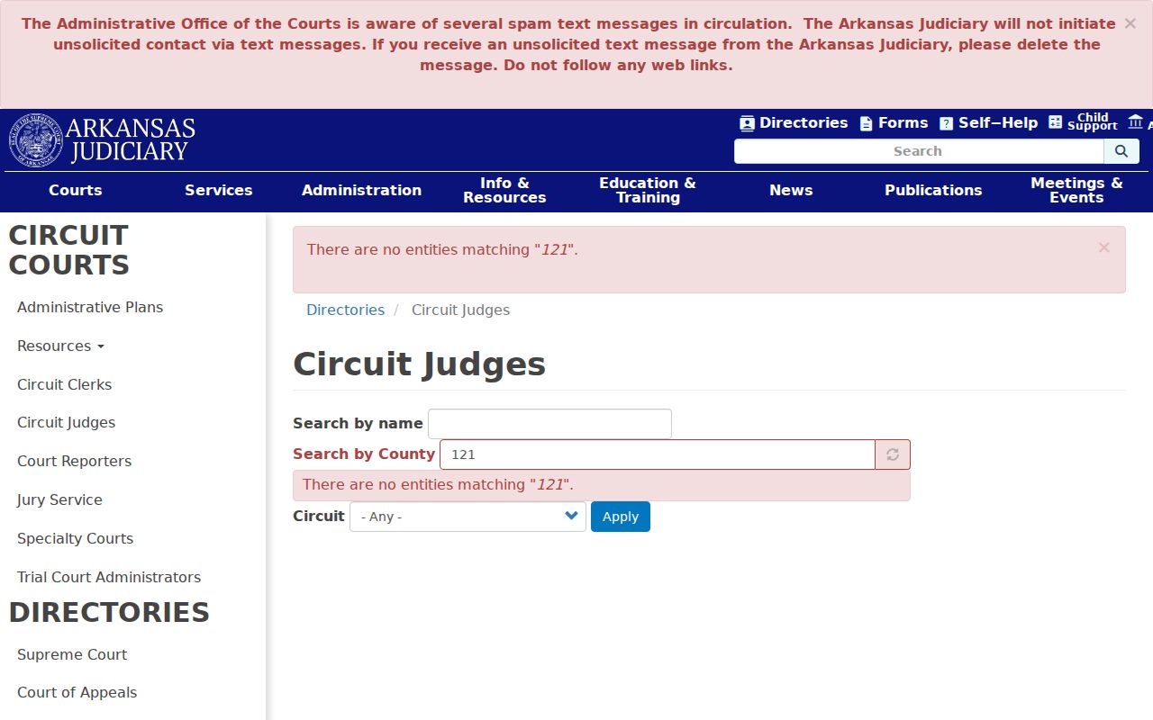 Randolph County court docket Circuit judge directory